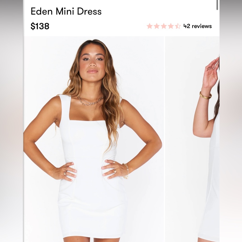 NWT show me your mumu Eden Mini Dress in ivory